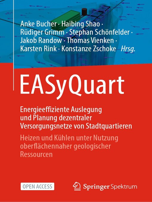 Title details for EASyQuart--Energieeffiziente Auslegung und Planung dezentraler Versorgungsnetze von Stadtquartieren by Anke Bucher - Available